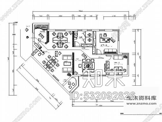 施工图武汉装饰公司办公区装修图cad施工图下载【ID:532092826】