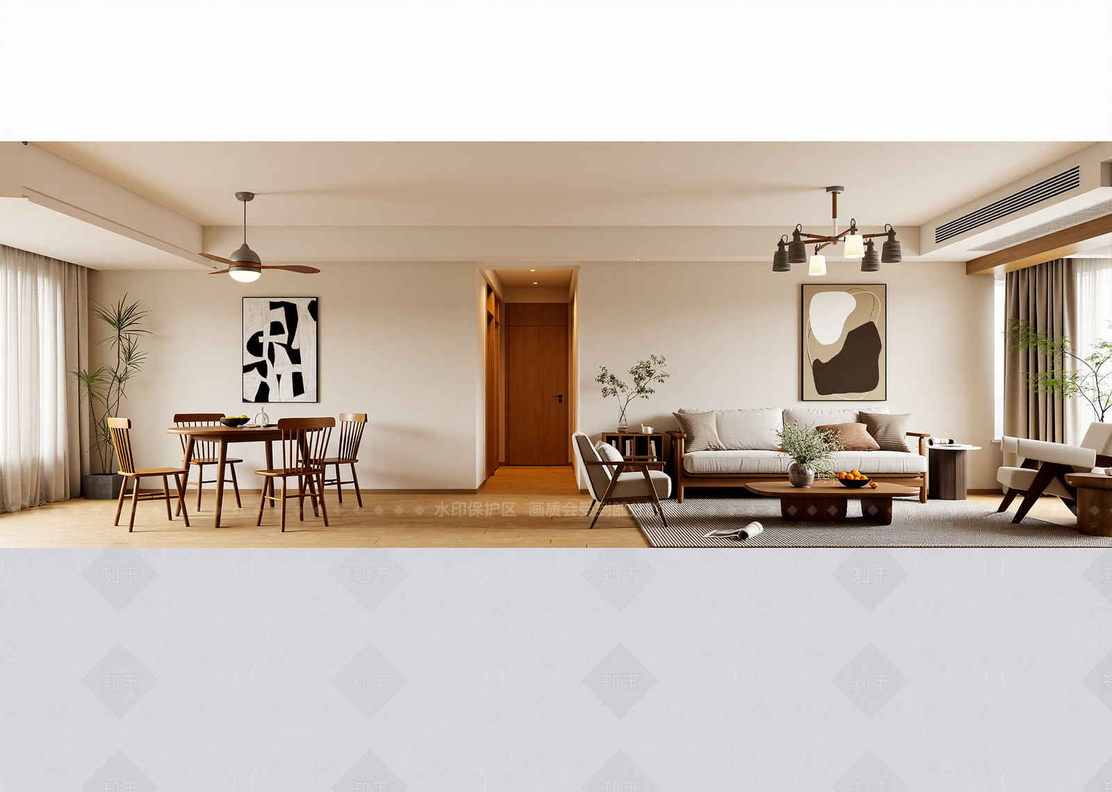 北欧客餐厅3D模型下载【ID:1214627202】