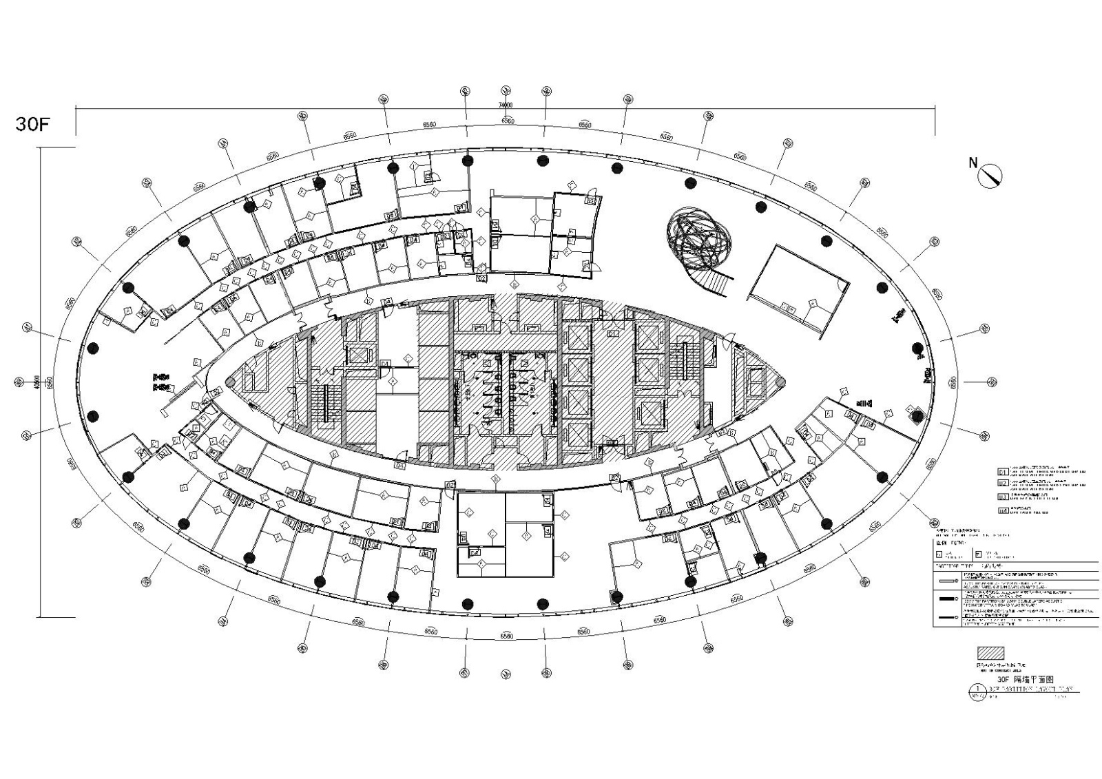 [广州]现代开敞联合办公空间施工图+实景图施工图下载【ID:160418139】