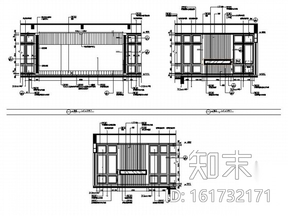 [佛山]自然风景秀丽豪宅区高端售楼处室内装修施工图cad施工图下载【ID:161732171】