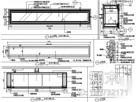 [佛山]自然风景秀丽豪宅区高端售楼处室内装修施工图cad施工图下载【ID:161732171】