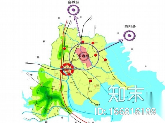 [江苏泗洪县]某镇区域规划方案cad施工图下载【ID:166816199】