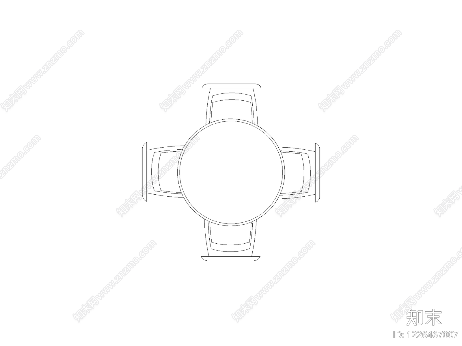 椅子cad施工图下载【ID:1226467007】