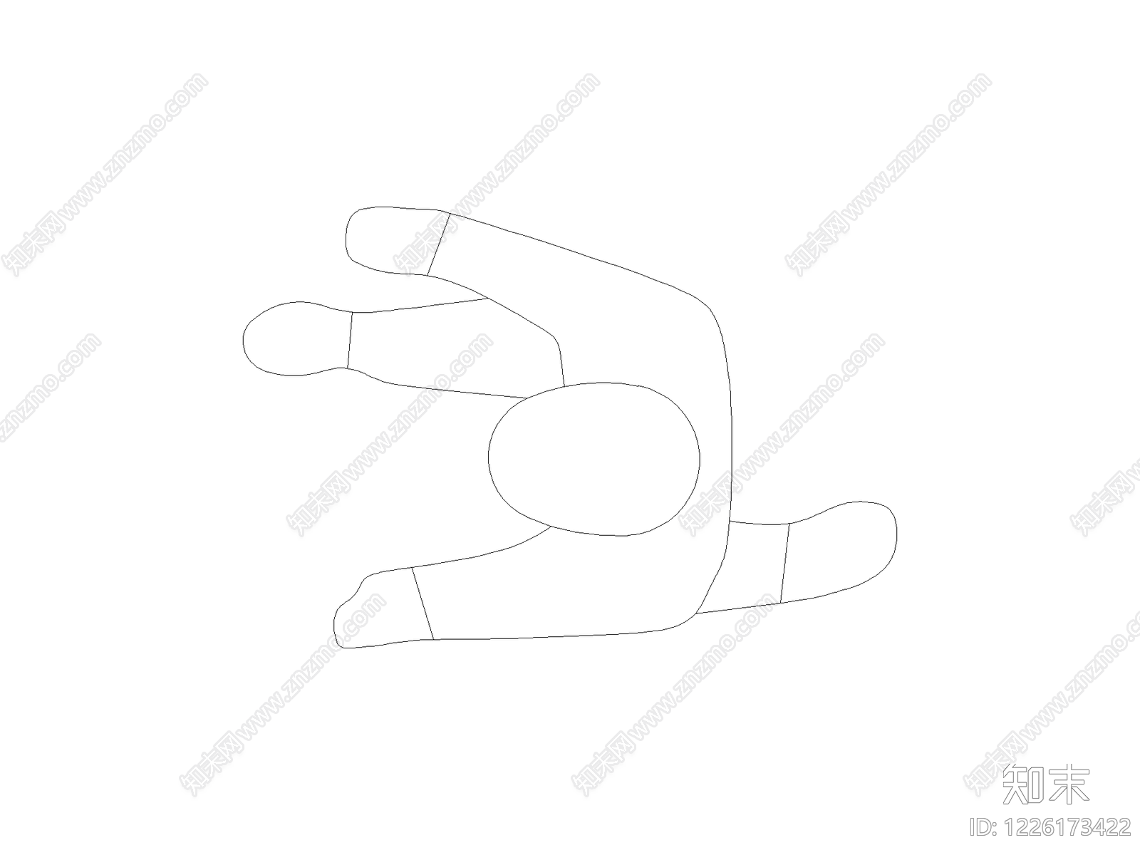 现代椅子CAD图纸