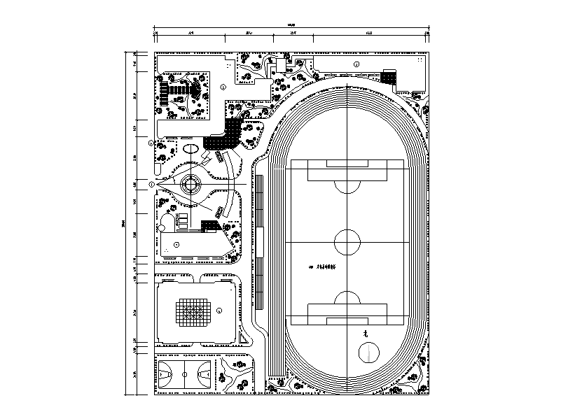 5套幼儿园及小学校园规划总平面图（CAD）施工图下载【ID:160722188】