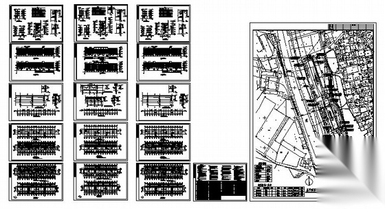 某乡村三层综合楼建筑施工图cad施工图下载【ID:149571120】