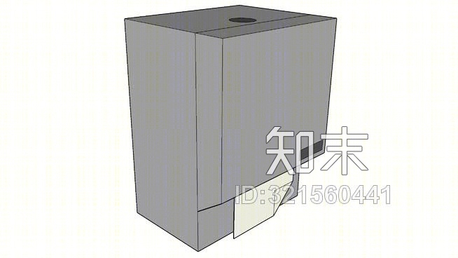 单辊卫生纸分配器SU模型下载【ID:321560441】