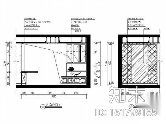 [湖南]经典简欧三居室家装室内设计施工图（含效果图）cad施工图下载【ID:161799185】