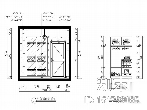 [湖南]经典简欧三居室家装室内设计施工图（含效果图）cad施工图下载【ID:161799185】