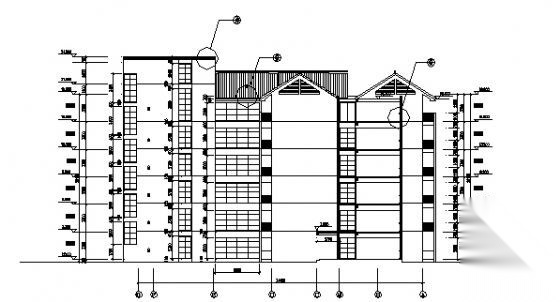 南京工业职业技术学院学生宿舍二期工程B1楼建筑施工图施工图下载【ID:165938121】