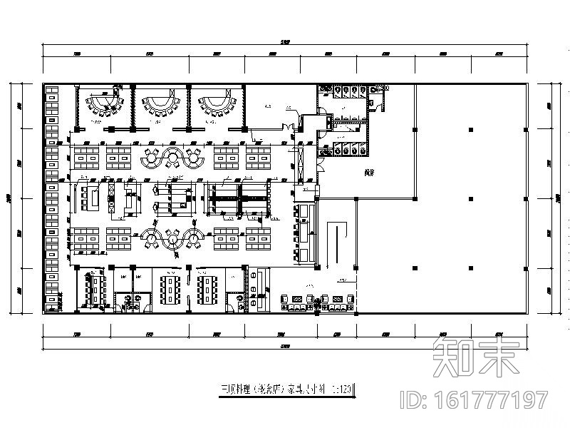 [重庆]特色日韩式料理店设计施工图（含效果图）施工图下载【ID:161777197】