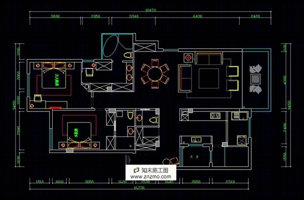 平面方案cad施工图下载【ID:36930561】