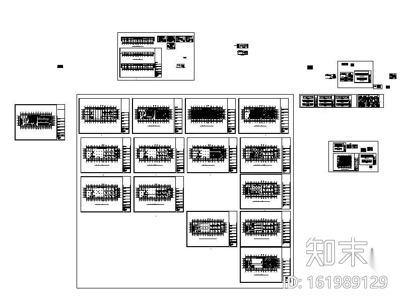 某大酒店酒楼装修图（含效果）cad施工图下载【ID:161989129】