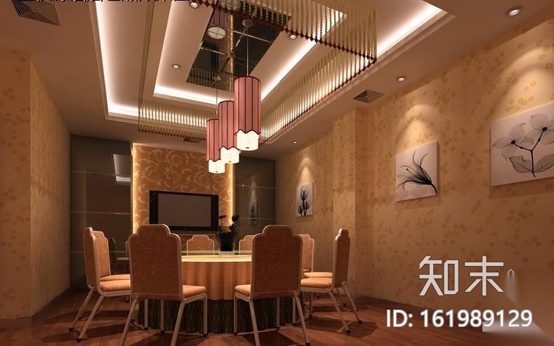 某大酒店酒楼装修图（含效果）cad施工图下载【ID:161989129】