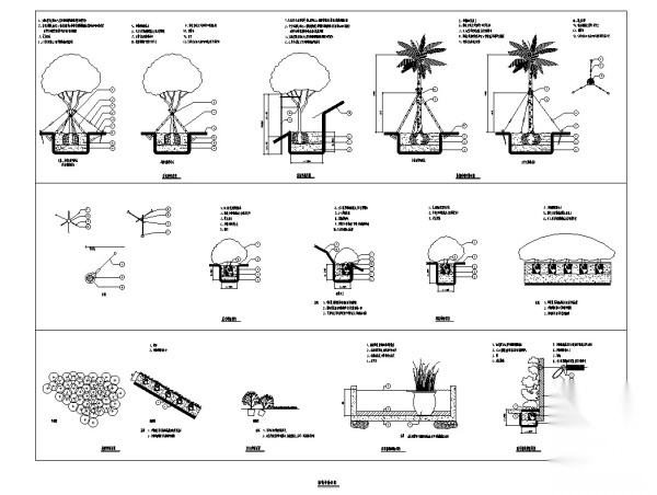 [福建]全能社区居住展示区总体景观设计施工图cad施工图下载【ID:161084161】