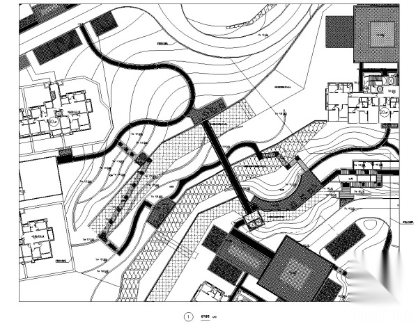 [福建]全能社区居住展示区总体景观设计施工图cad施工图下载【ID:161084161】