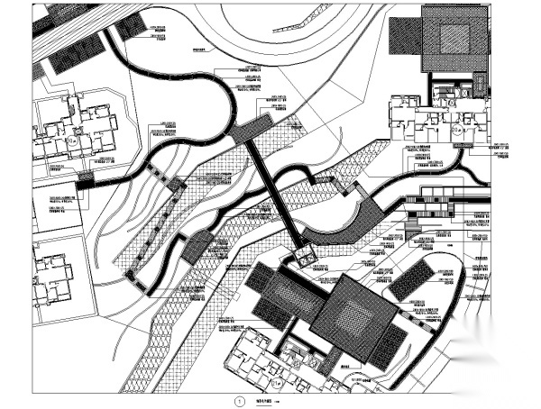 [福建]全能社区居住展示区总体景观设计施工图cad施工图下载【ID:161084161】