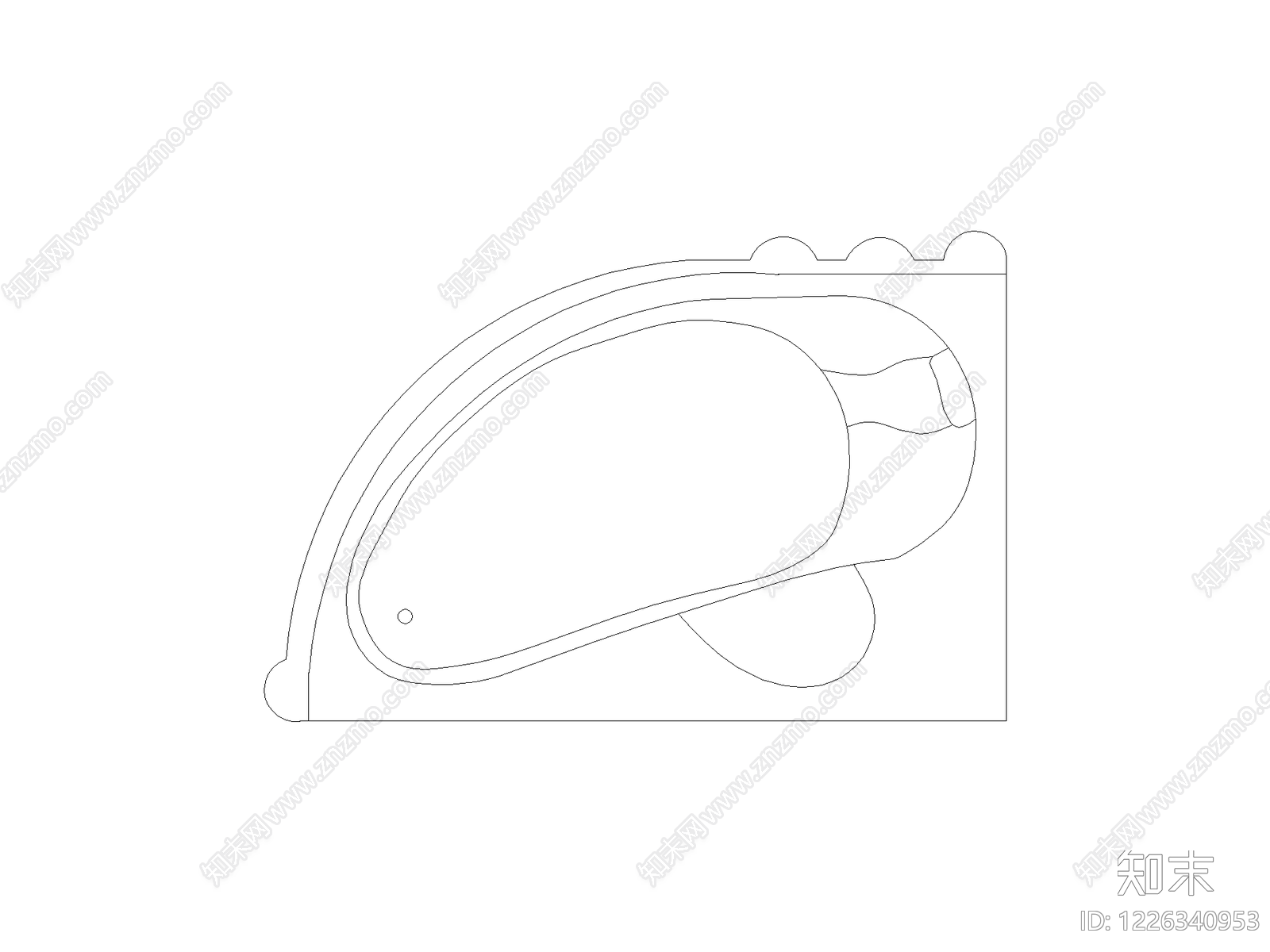 现代床CAD图纸