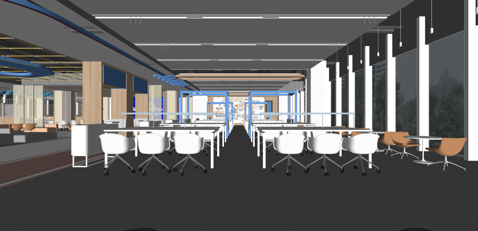现代其他办公区域SU模型下载【ID:1215935022】