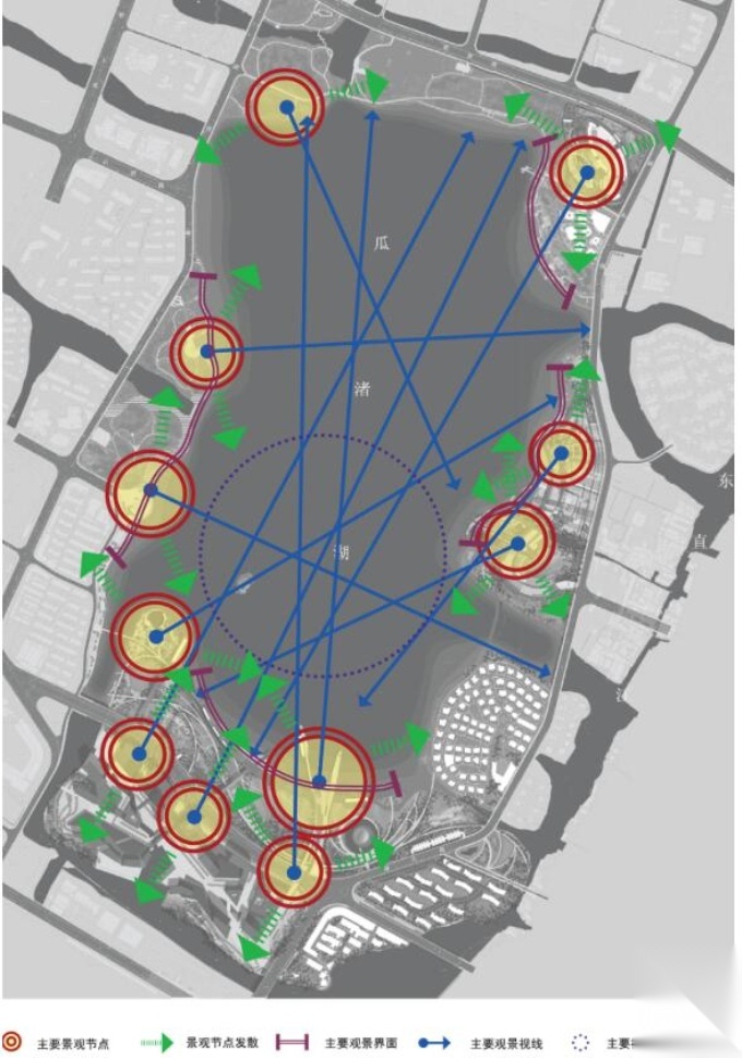 [浙江]“一轴一湖”城市设计之滨海环湖设计方案cad施工图下载【ID:161036109】