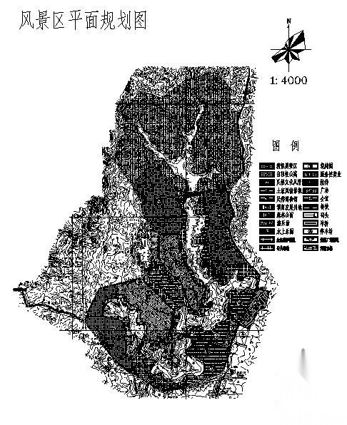 某风景旅游区总体规划cad施工图下载【ID:161055168】