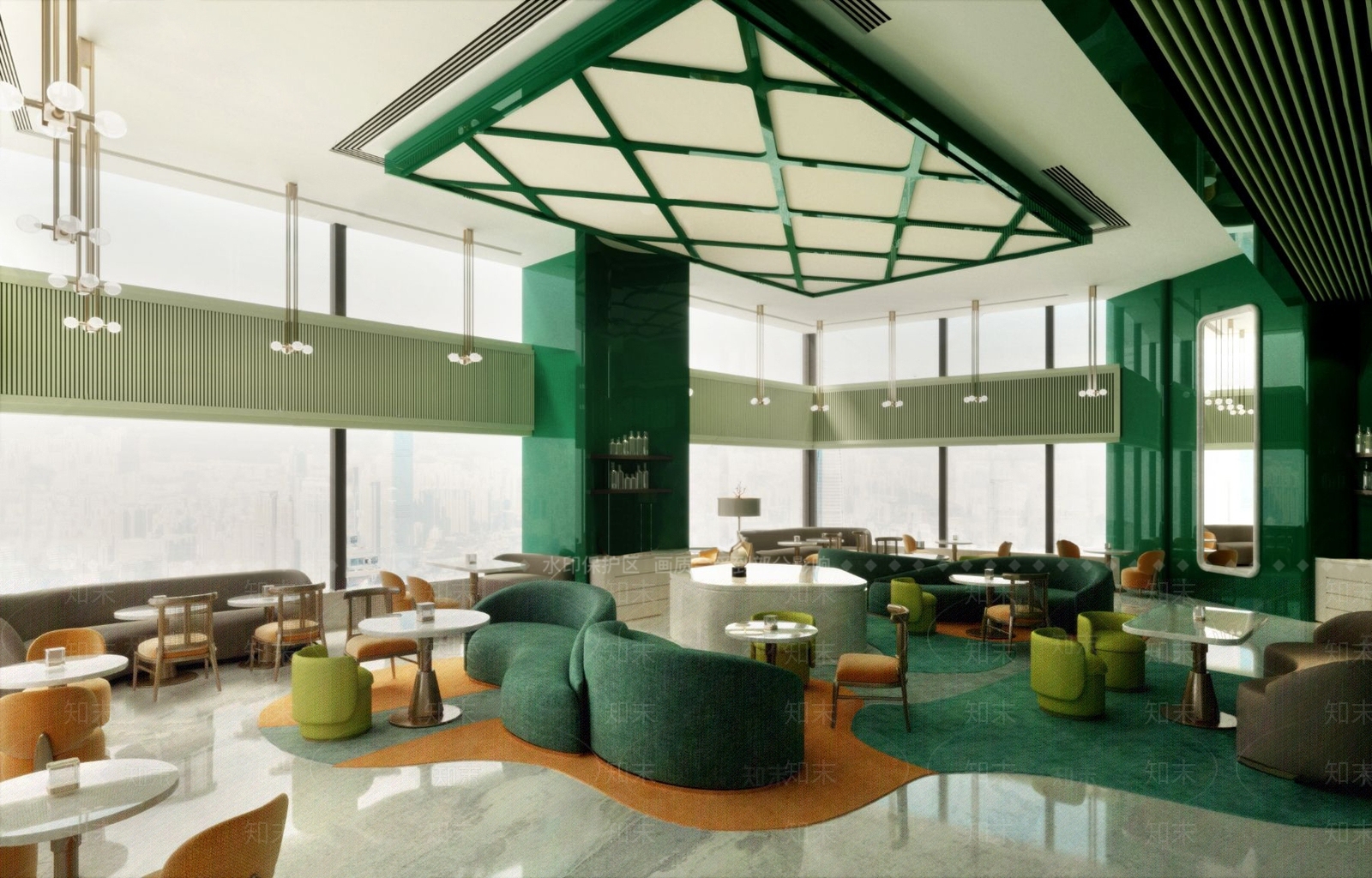 后现代酒店大堂3D模型下载【ID:1102153141】