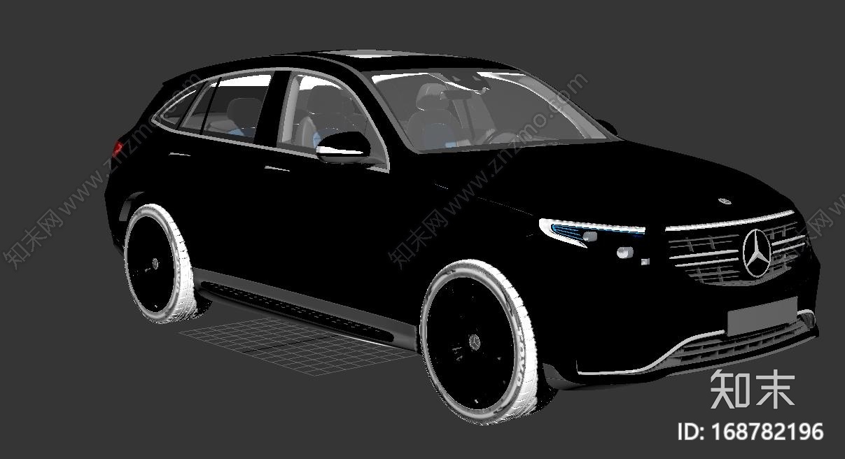 奔驰EQC轿车3D模型CG模型下载【ID:168782196】