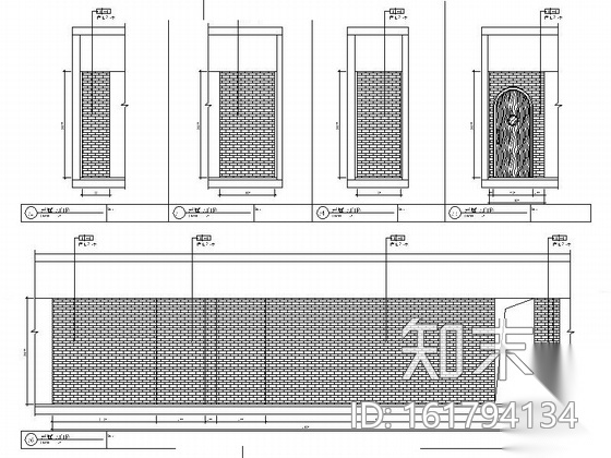 时尚复古现代风格酒吧室内装修施工图（含效果）cad施工图下载【ID:161794134】