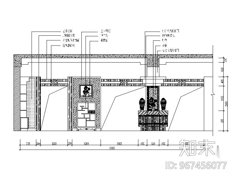 1850㎡某艺术馆办公楼装饰设计施工图cad施工图下载【ID:967456077】