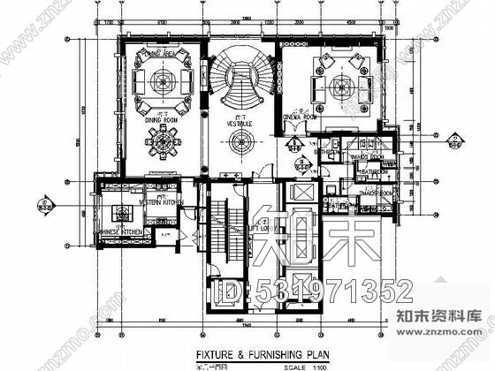 施工图大连某三层电梯别墅室内装修图cad施工图下载【ID:531971352】