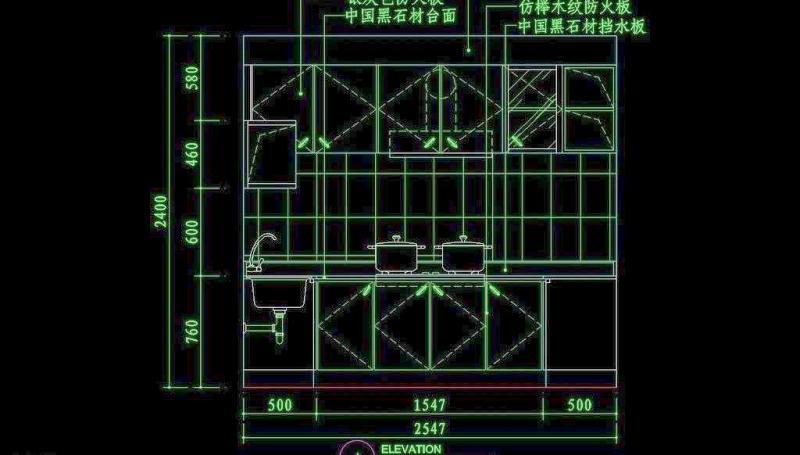 cad设计之厨房图片cad施工图下载【ID:149676149】