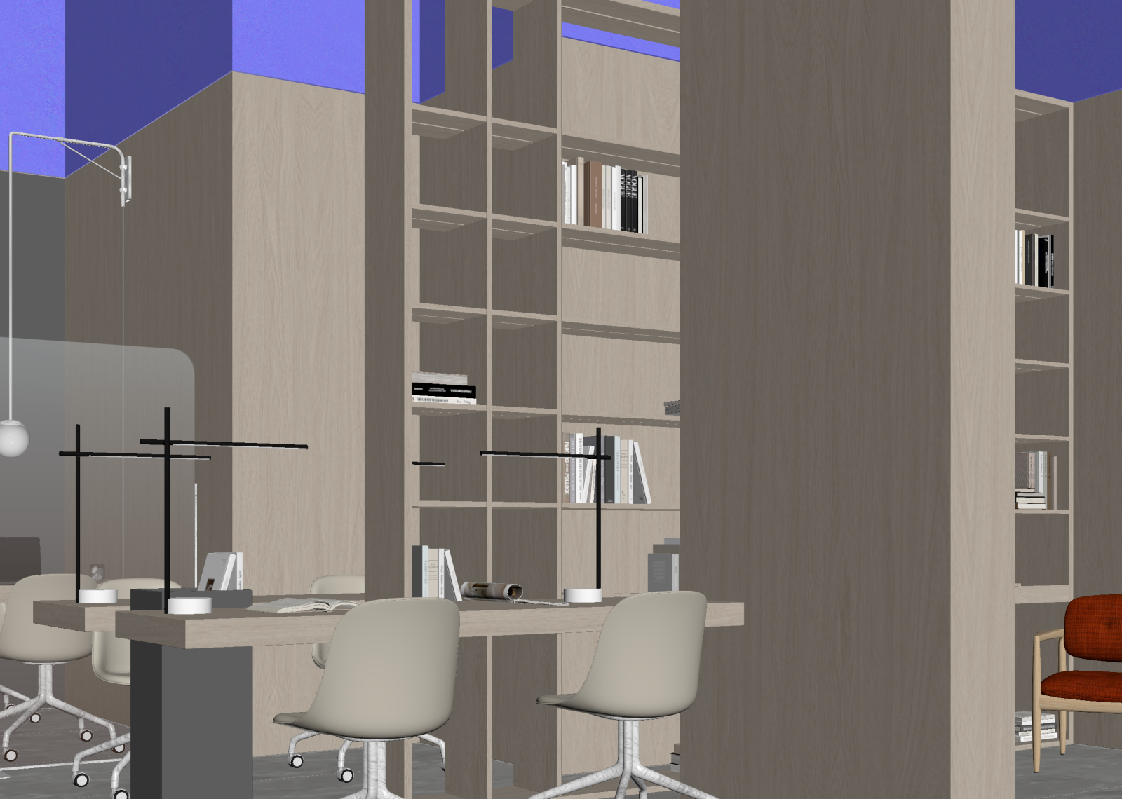 现代办公区3D模型下载【ID:1214630311】