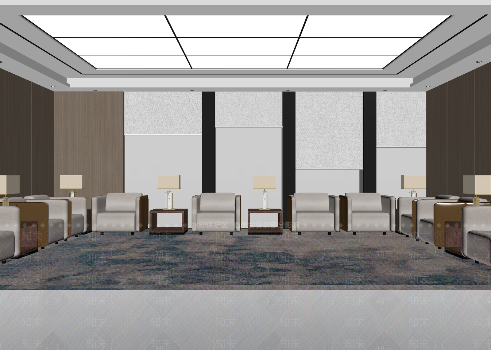 现代酒店大堂3D模型下载【ID:1215032023】