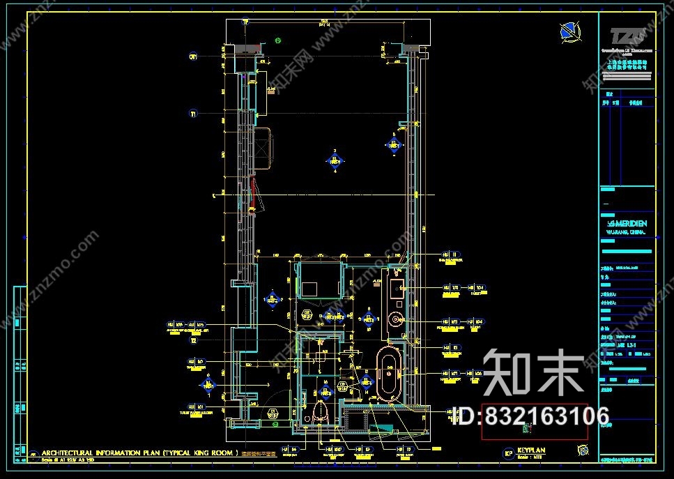 苏州湾艾美酒店样板间CAD施工图cad施工图下载【ID:832163106】