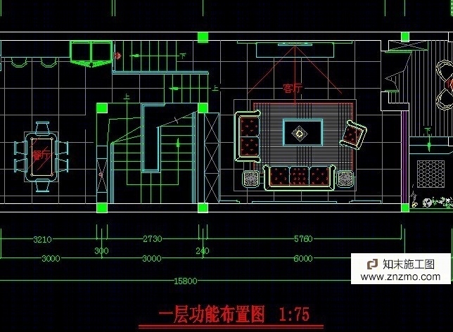 别墅装修施工图cad施工图下载【ID:36916664】