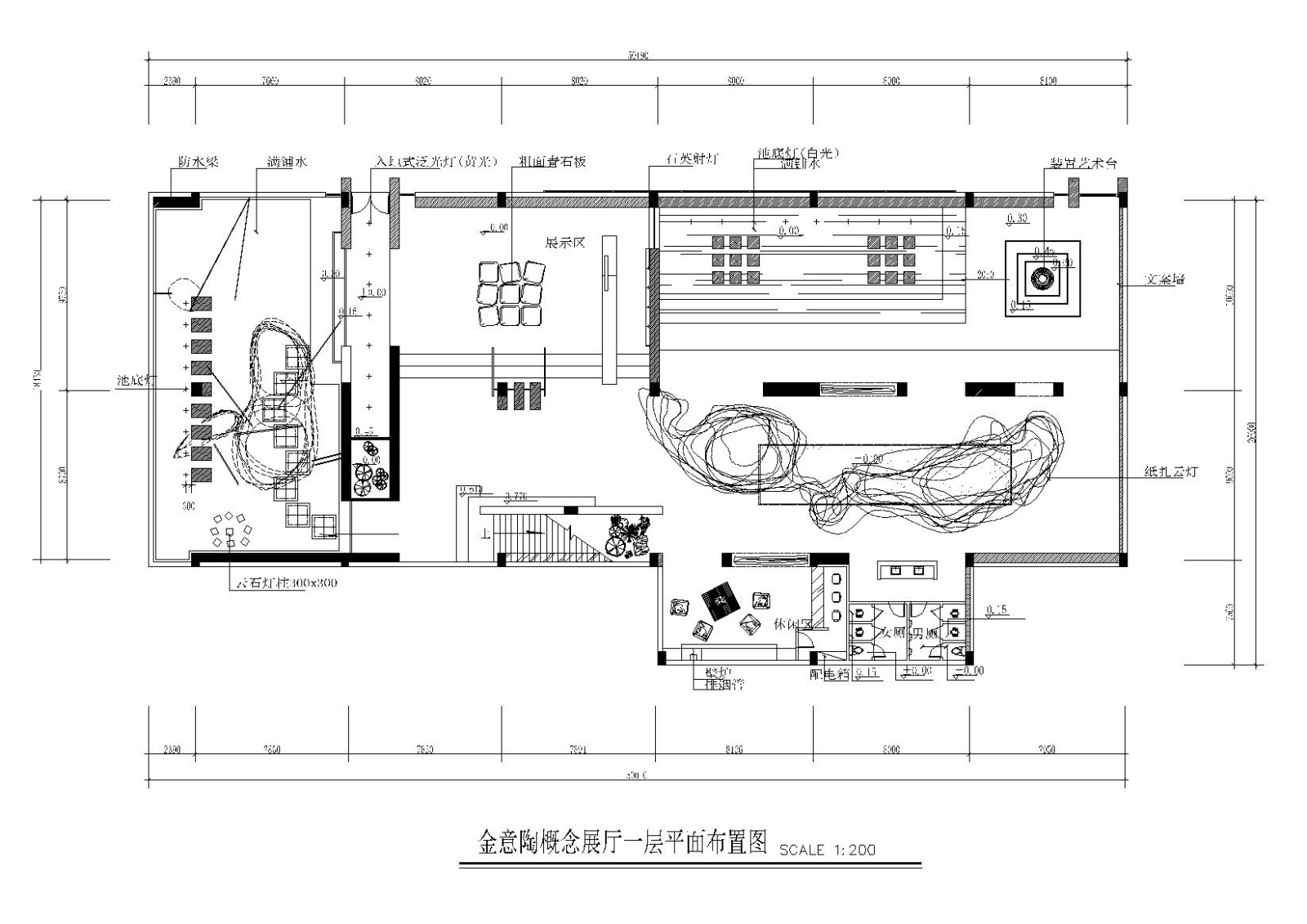 KITO某概念展厅艺术思想馆施工图+建筑外观施工图下载【ID:160406196】