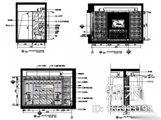 [长春]名师设计五星级标准豪华酒店套房装修施工图cad施工图下载【ID:166993199】