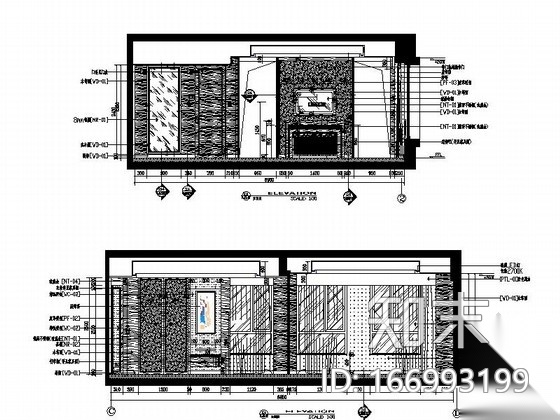 [长春]名师设计五星级标准豪华酒店套房装修施工图cad施工图下载【ID:166993199】