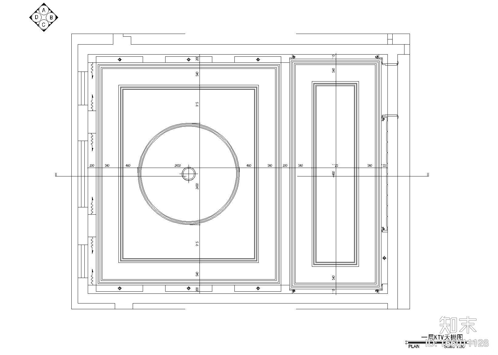 重庆永川会所设计施工图+效果图cad施工图下载【ID:166011128】
