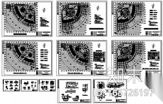 湖南大酒店和培训中心前广场施工图全套施工图下载【ID:165726197】