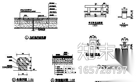 湖南大酒店和培训中心前广场施工图全套cad施工图下载【ID:165726197】