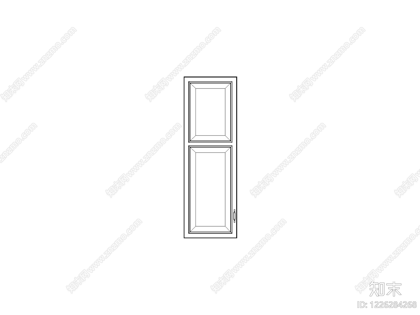 现代外门系统CAD图纸