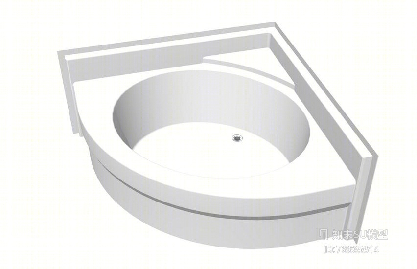 浴缸SU模型下载【ID:76635614】