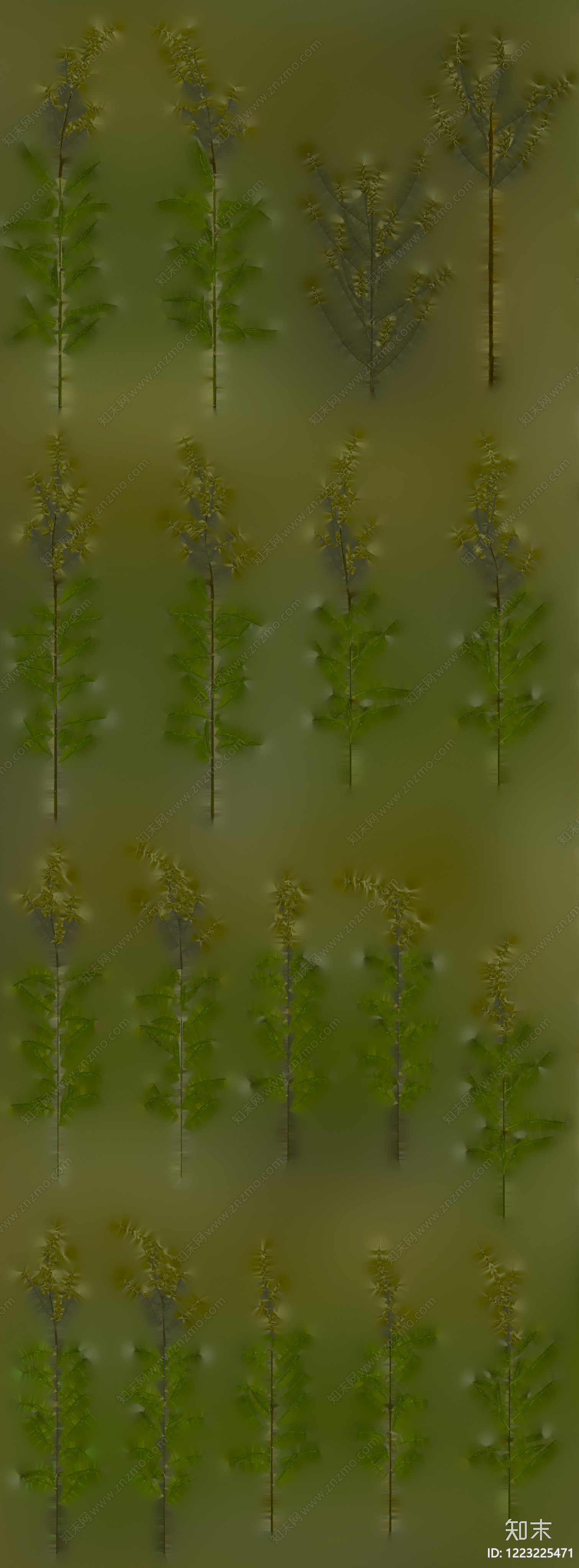 绿植墙贴图下载【ID:1223225471】