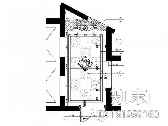 [成都]豪华五星级酒店首层消防电梯间装修施工图施工图下载【ID:161959160】