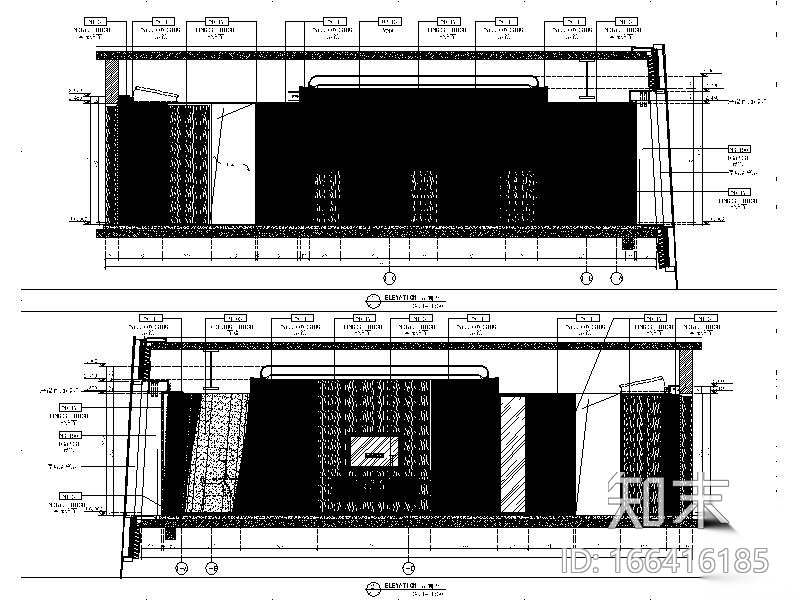 [南宁]豪华精选酒店设计施工图cad施工图下载【ID:166416185】