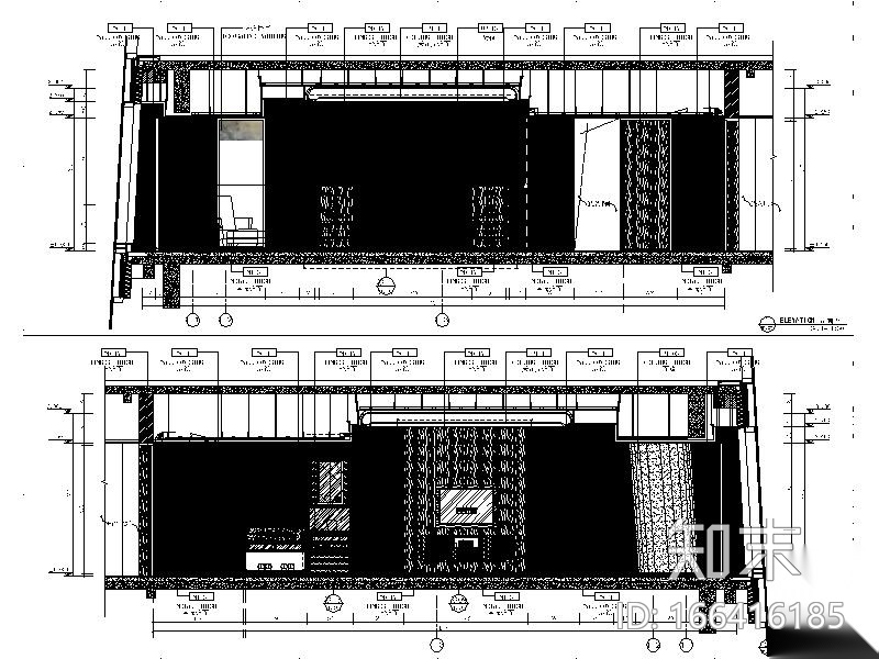 [南宁]豪华精选酒店设计施工图cad施工图下载【ID:166416185】