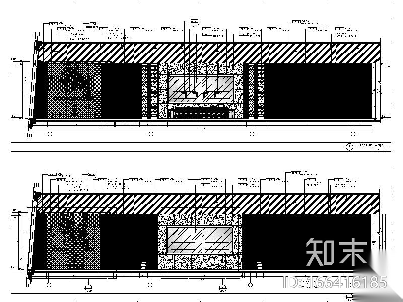 [南宁]豪华精选酒店设计施工图cad施工图下载【ID:166416185】