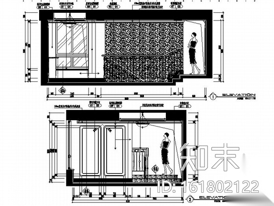 欧式时尚有活力别墅家装施工图cad施工图下载【ID:161802122】