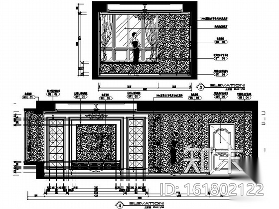 欧式时尚有活力别墅家装施工图cad施工图下载【ID:161802122】